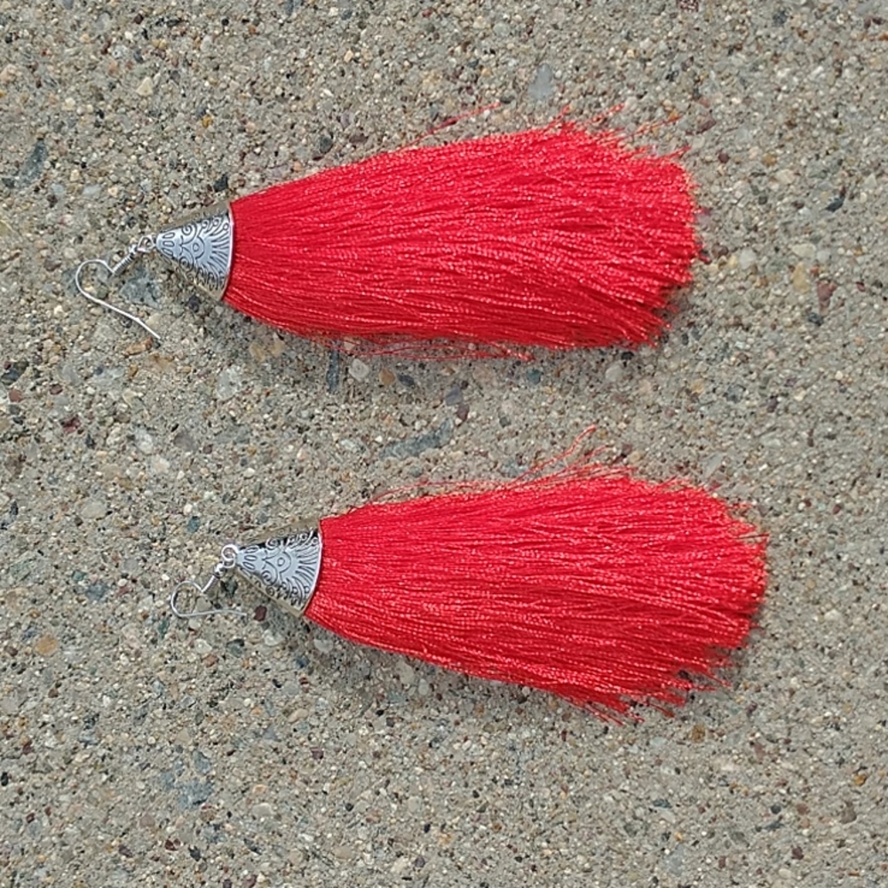 Gorgeous Tassel Earrings! - Picture 1 of 4